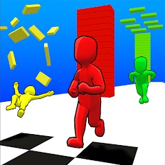 火柴人搬砖搭桥游戏